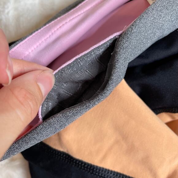 TRINA TURK Recreation Colorblock Leggings Small Black Pink Orange - Picture 4 of 4